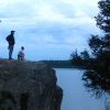 The Jumping Rock at Phelps Lake, Grand Teton, Wyoming
