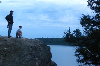 The Jumping Rock at Phelps Lake, Grand Teton, Wyoming
