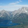 Leigh Lake below Mount Moran, Grand Teton, Wyoming