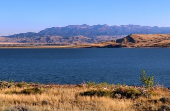 Buffalo Bill Reservoir near Cody, Wyoming