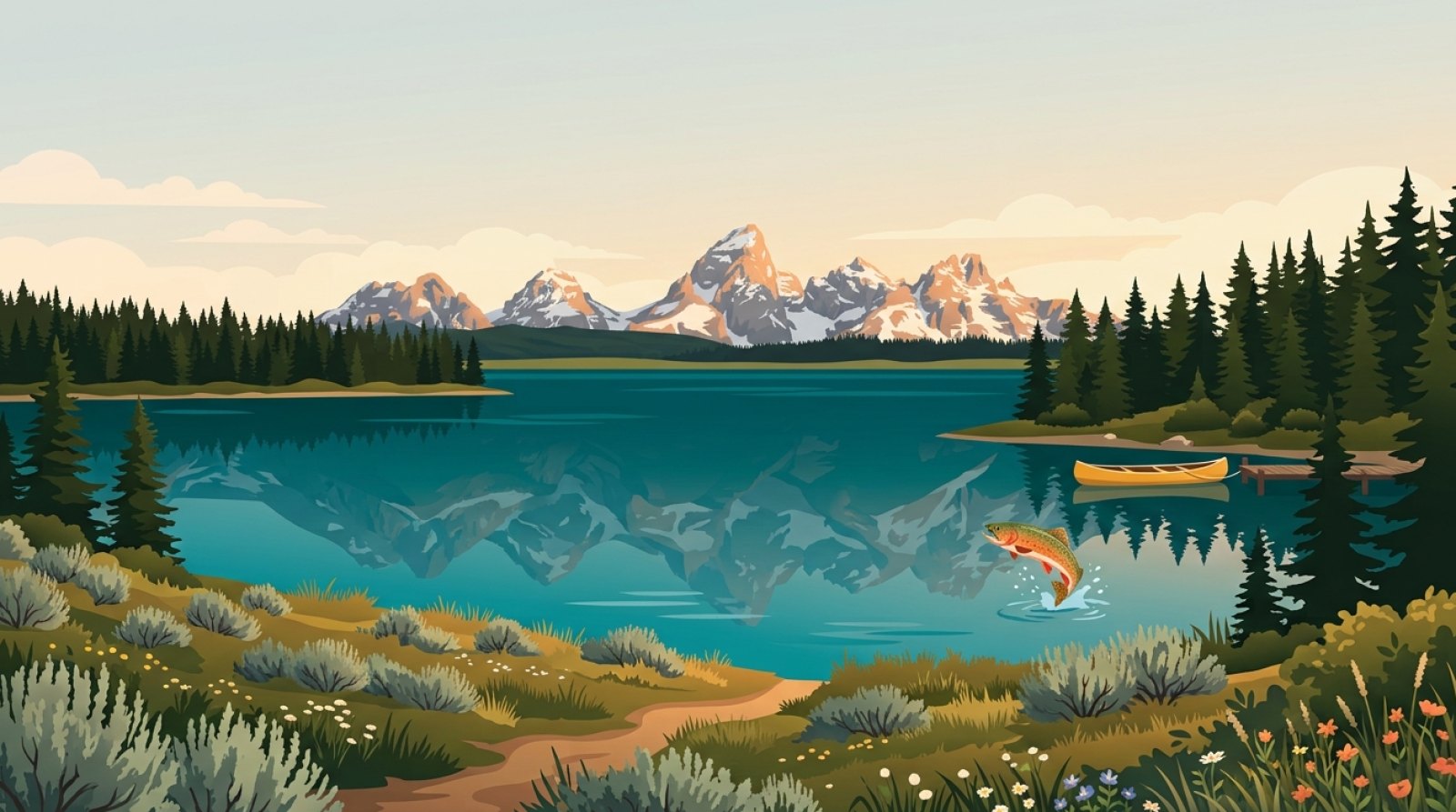 Wyoming lakes header
